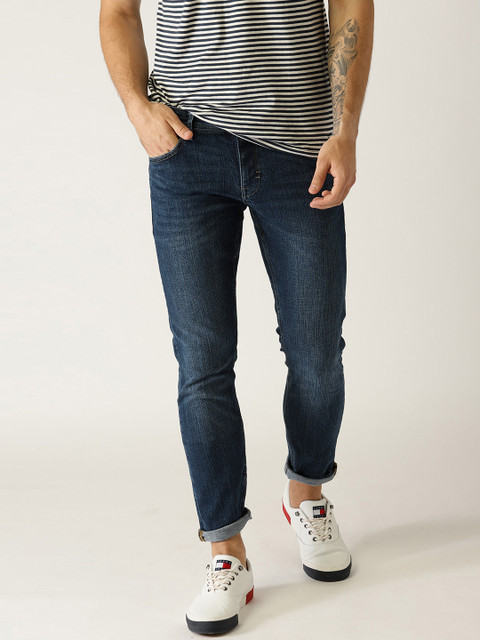 

ESPRIT Men Navy Blue Slim Fit Mid-Rise Clean Look Stretchable Jeans
