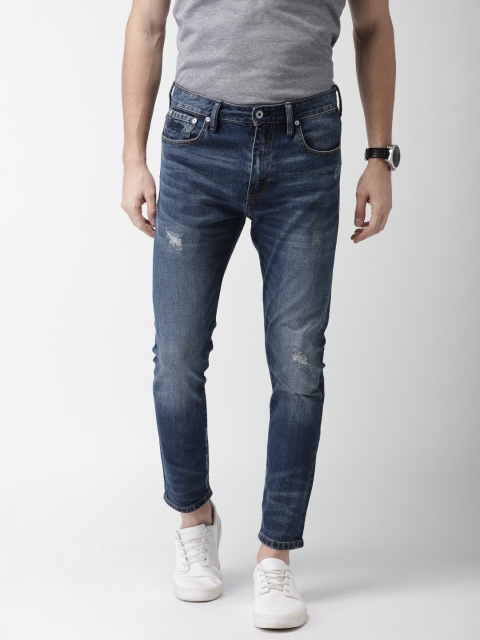 

Superdry Men Blue Slim Fit Mid-Rise Mildly Distressed Stretchable TYLER Jeans