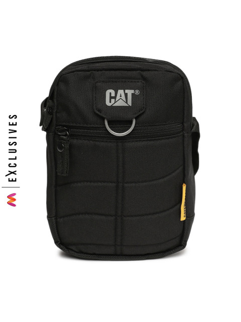 

CAT Unisex Black Solid Messenger Bag