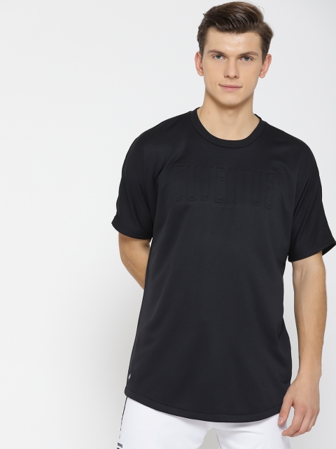 

ADIDAS Men Black Solid Juventus SSP Football T-Shirt