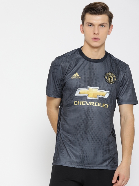 

ADIDAS Men Navy Blue Printed Manchester United Replica Third Football Jersey