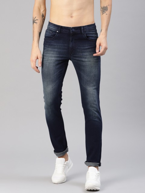 

HRX by Hrithik Roshan Men Blue Skinny Fit Mid-Rise Clean Look Stretchable Jeans