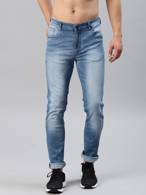 

HRX by Hrithik Roshan Men Blue Skinny Fit Mid-Rise Clean Look Stretchable Jeans