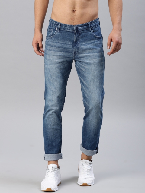 

HRX by Hrithik Roshan Men Blue Skinny Fit Mid-Rise Clean Look Stretchable Jeans
