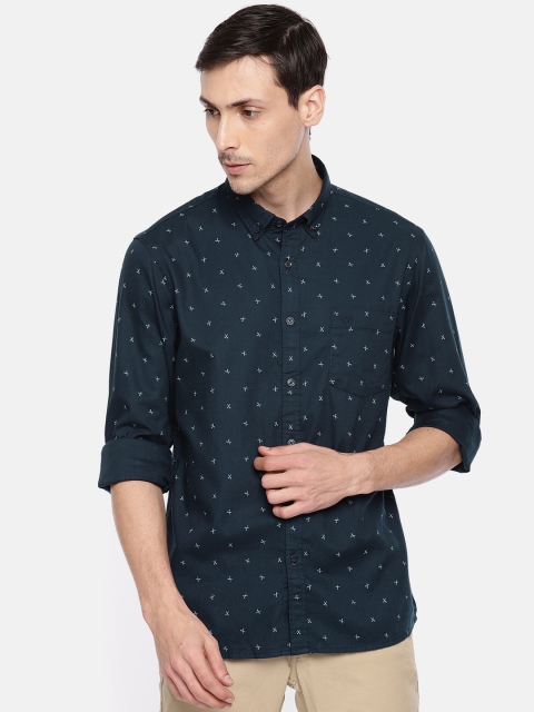 

Arrow Sport Men Navy Blue Slim Fit Printed Casual Shirt