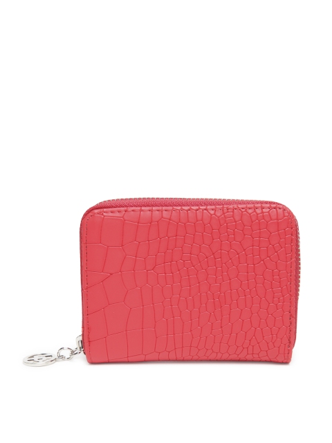 

Lisa Haydon for Lino Perros Women Red Textured Zip Around Wallet