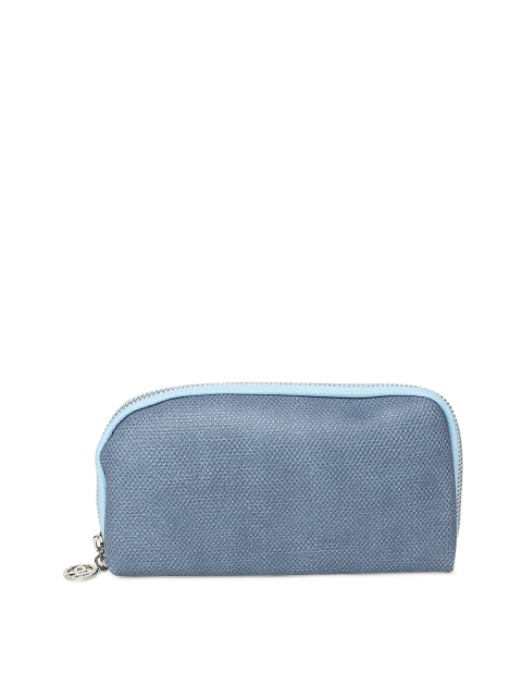 

Lisa Haydon For Lino Perros Women Grey Solid Zip Around Wallet
