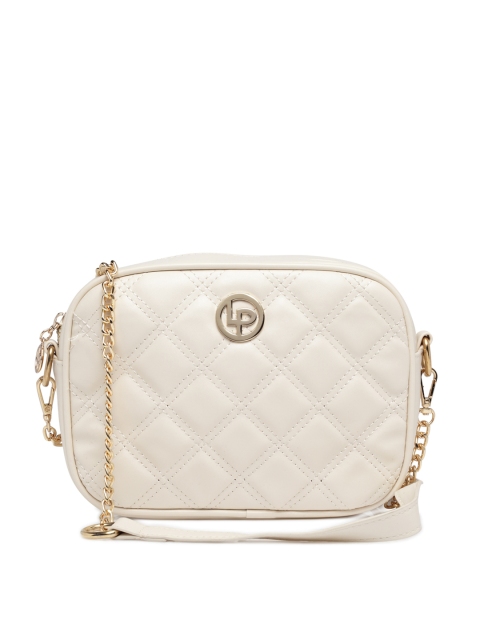 

Lino Perros Beige Quilted Sling Bag