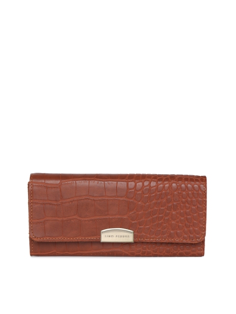 

Lino Perros Women Brown Textured Two Fold Wallet