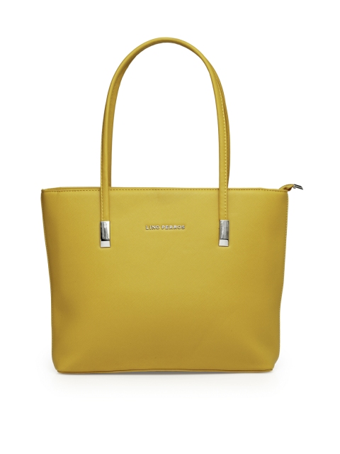 

Lisa Haydon for Lino Perros Mustard Yellow Solid Shoulder Bag