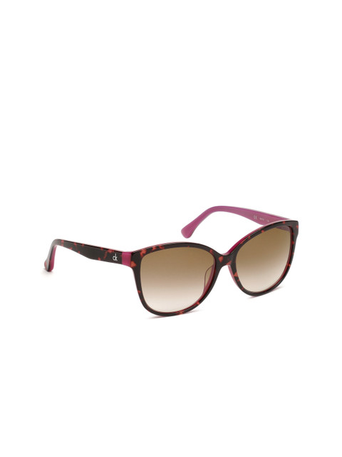 

Calvin Klein Women Square Sunglasses Ck 4258 346 56 S, Brown