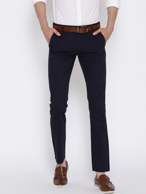 

Arrow Sport Men Navy Blue Chrysler Fit Solid Chinos