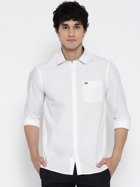 

Arrow Sport Men White Slim Fit Solid Casual Shirt