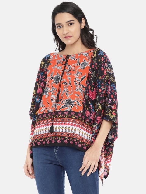 

Colour Me by Melange Women Multicoloured Printed Kaftan Top, Multi