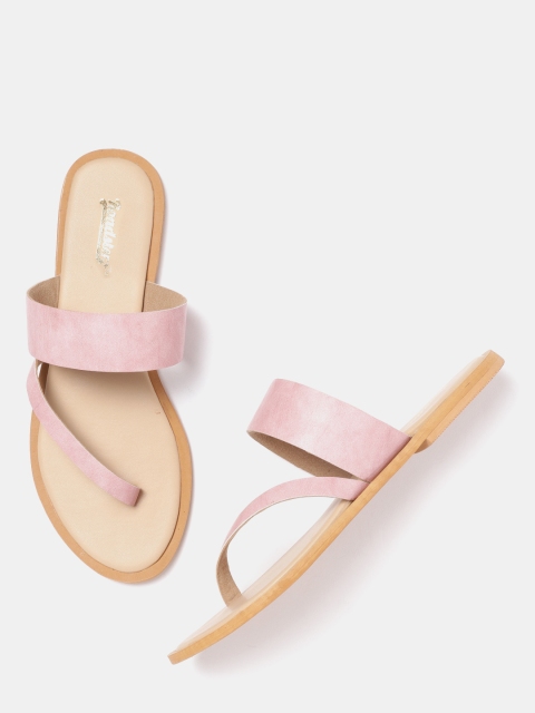 

Roadster Women Pink Solid Open Toe Flats
