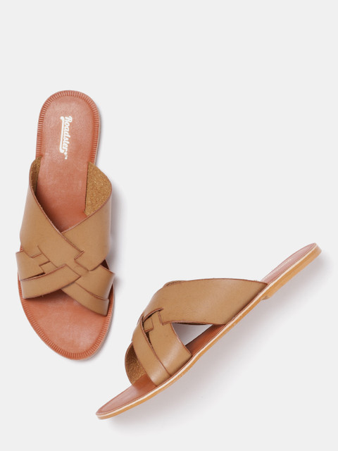 

Roadster Women Brown Solid Open Toe Flats