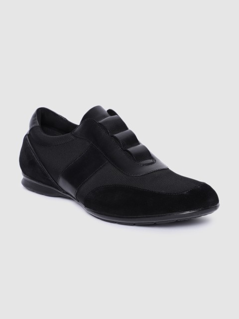 

Dune London Men Black TYSON FC Leather Slip-On Sneakers