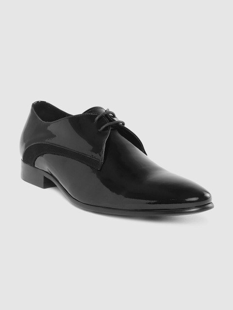 

Dune London Men Black Patent Leather Solid Formal Derbys