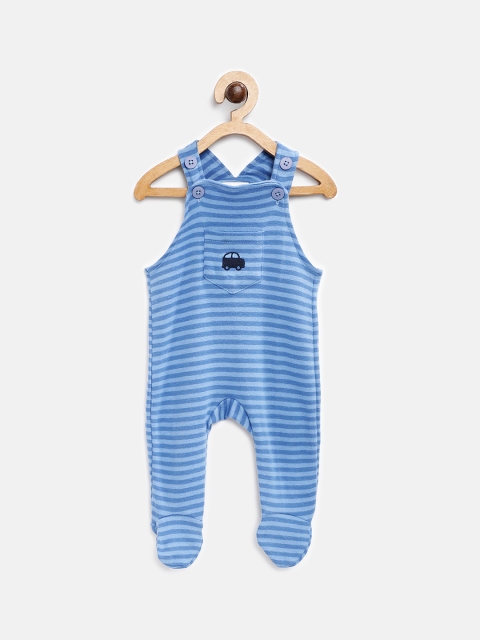 

Eimoie Unisex Blue Striped Sleepsuit
