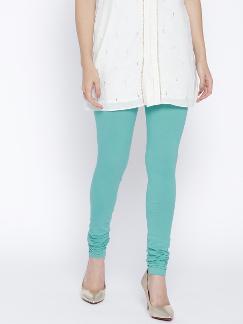 

AURELIA Sea Green Churidar Leggings