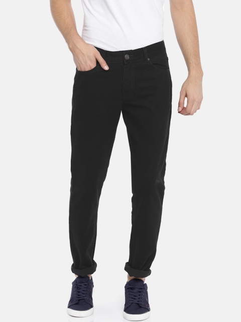 

American Crew Men Black Straight Fit Mid-Rise Clean Look Jeans