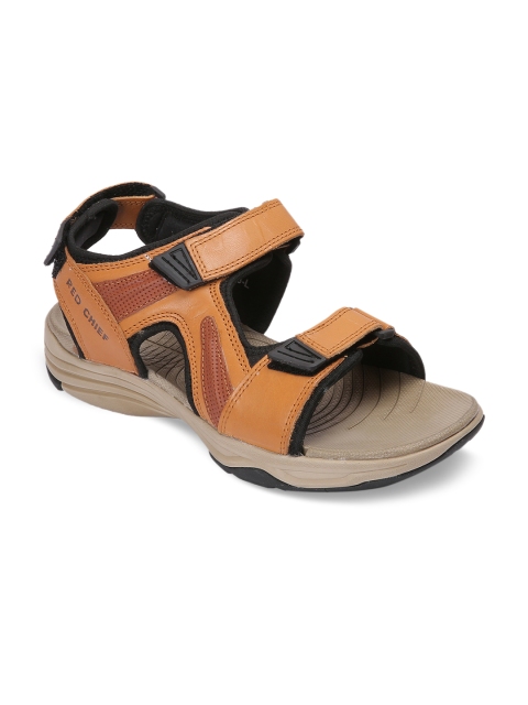 

Red Chief Men Tan Comfort Sandals