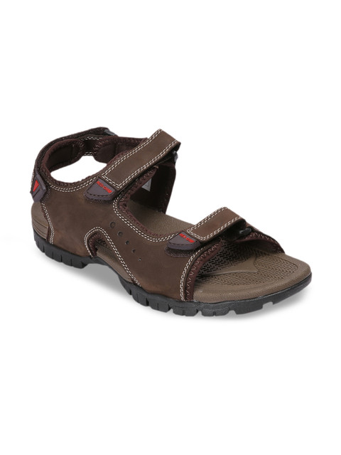 

Red Chief Men Brown Leather Comfort Sandals