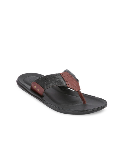 

Red Chief Men Black Solid Flip Flop