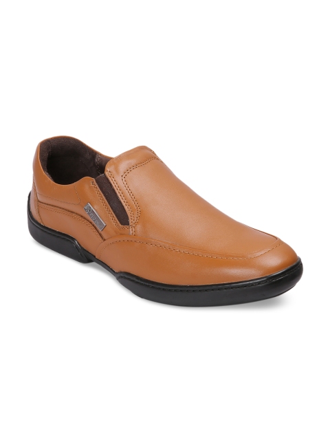 

Red Chief Men Tan Brown Leather Loafers