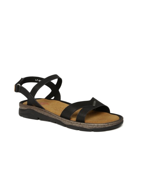 

Lee Cooper Women Black Solid Open Toe Flats