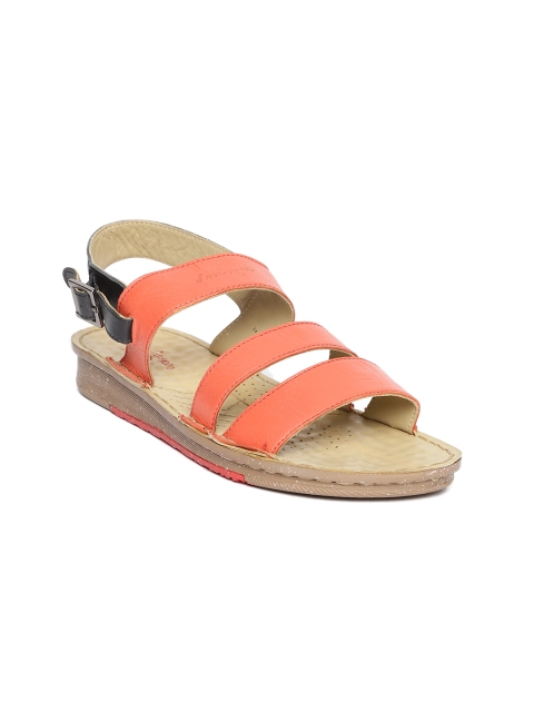 

Lee Cooper Women Orange Solid Open Toe Flats