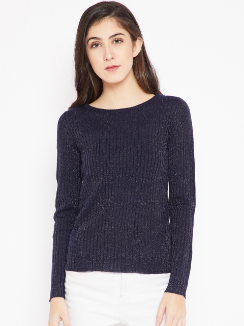 

Madame Women Navy Blue Pullover