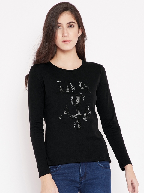 

Madame Women Black Printed Top