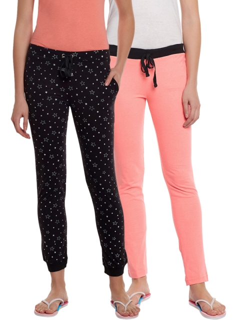 

VIMAL JONNEY Women Pack of 2 Lounge Pants F6PEACH-F4PRTB-02, Peach
