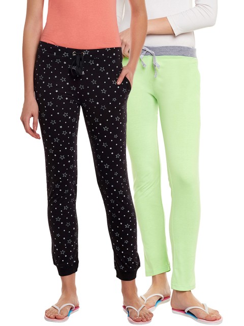 

VIMAL JONNEY Women Pack of 2 Lounge Pants F6GREEN-F4PRTB, Green