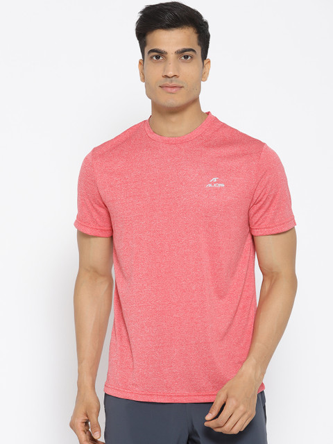 

Alcis Men Red Solid Round Neck T-shirt