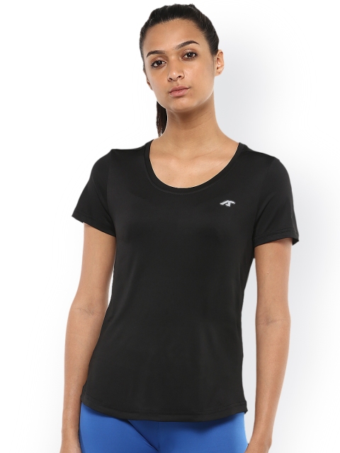 

Alcis Women Black Solid Round Neck T-shirt