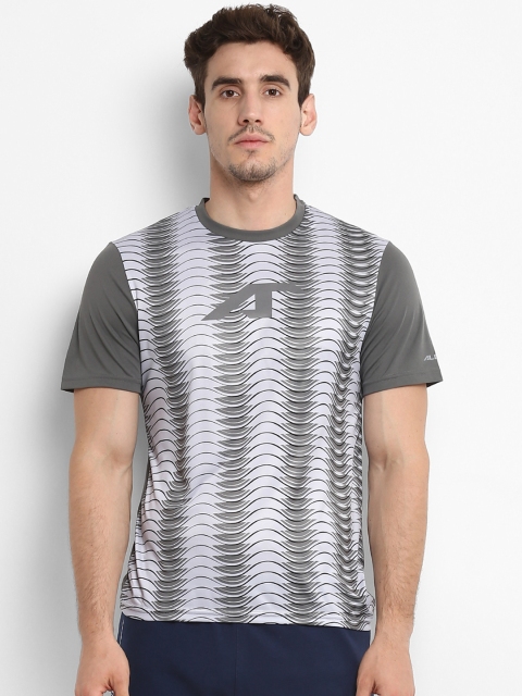 

Alcis Men Taupe Printed Round Neck T-shirt