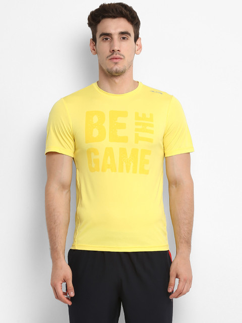 

Alcis Men Yellow Printed Round Neck T-shirt