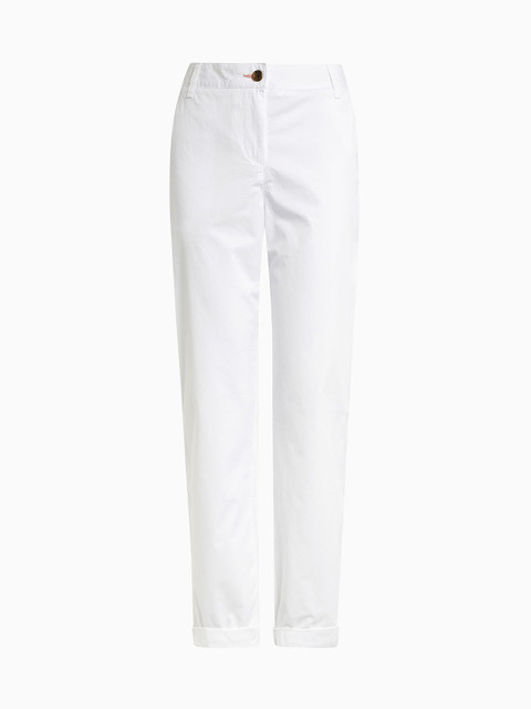 

next Women White Regular Fit Solid Chinos