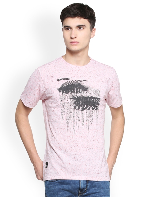 

People Men Red Printed Round Neck T-shirt