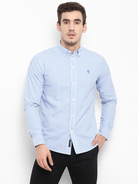 

Red Tape Men Blue & White Striped Casual Shirt