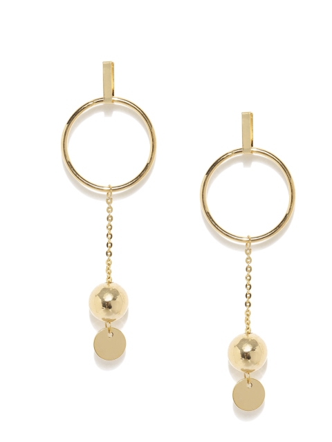 

E2O Gold-Toned Geometric Drop Earrings