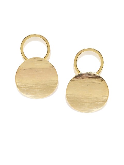 

E2O Gold-Toned Circular Drop Earrings
