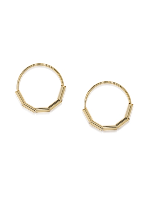 

E2O Gold-Toned Circular Drop Earrings