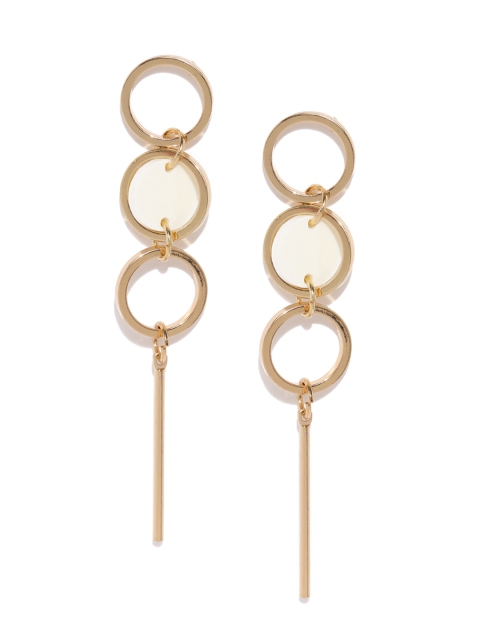 

E2O Gold-Toned Circular Drop Earrings
