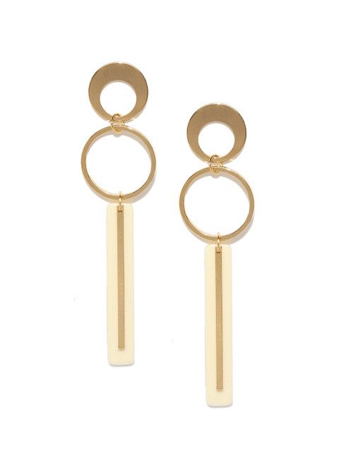 

E2O Gold-Toned Geometric Drop Earrings