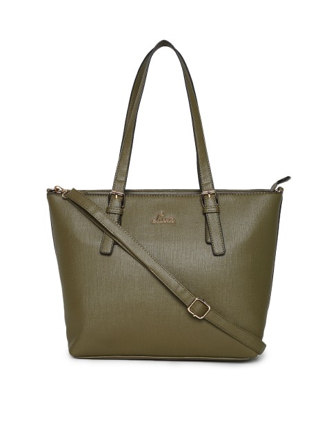 

Lavie Olive Green Solid Shoulder Bag