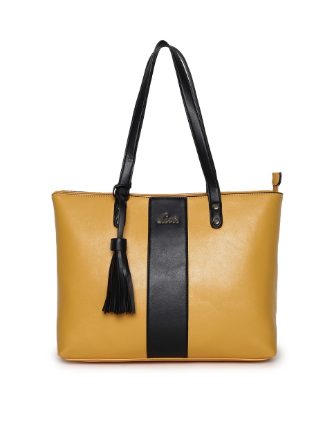 

Lavie Mustard Solid Shoulder Bag