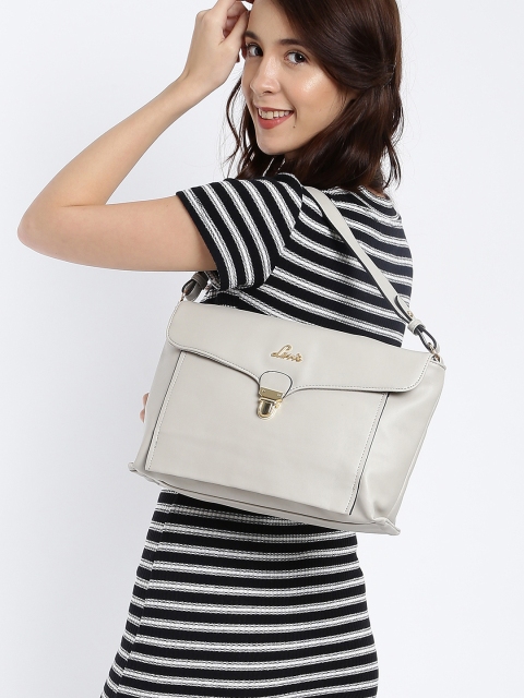 

Lavie Grey Solid Handheld Bag